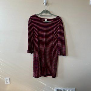 J. Crew Long Sleeve Crew Neck Shift Dress